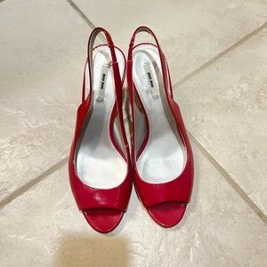 Miu Miu Pink Sandal Heels Size 36